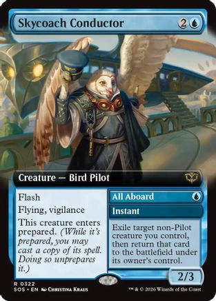 Skycoach Conductor (Extended Art)  [Secrets of Strixhaven]