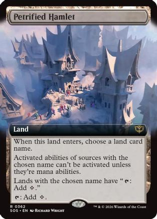 Petrified Hamlet (Extended Art)  [Secrets of Strixhaven] Foil
