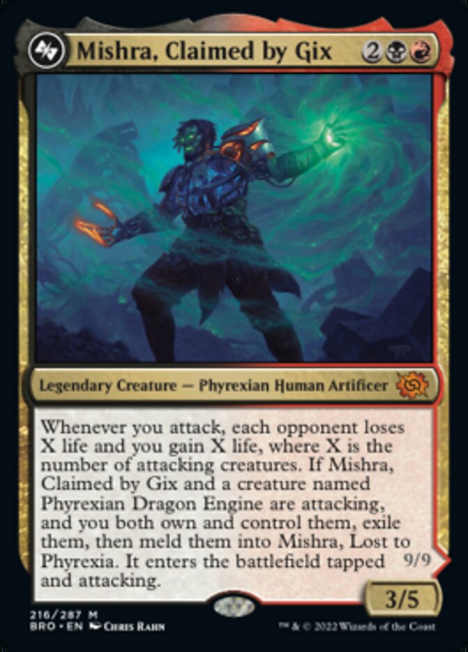 Mishra, Claimed by Gix (Promo Pack) [The Brothers' War Promos] Foil