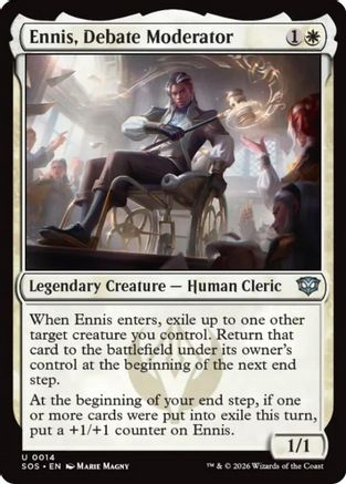 Ennis, Debate Moderator  [Secrets of Strixhaven]