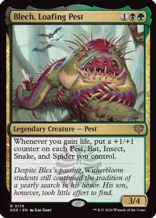Blech, Loafing Pest  [Secrets of Strixhaven] Foil