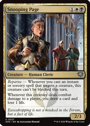 Snooping Page  [Secrets of Strixhaven]