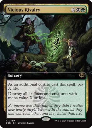 Vicious Rivalry (Extended Art)  [Secrets of Strixhaven]