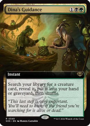Dina's Guidance (Extended Art)  [Secrets of Strixhaven] Foil