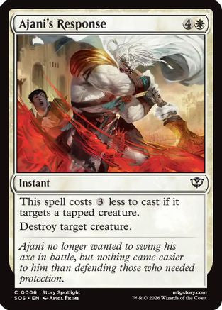 Ajani's Response  [Secrets of Strixhaven] Foil