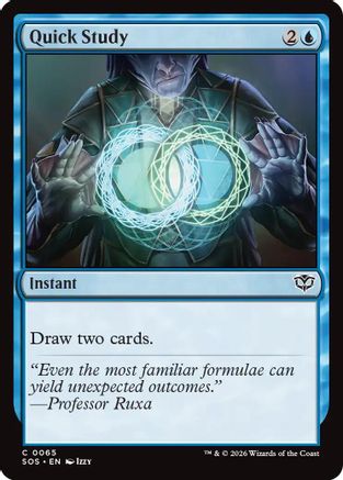 Quick Study  [Secrets of Strixhaven] Foil