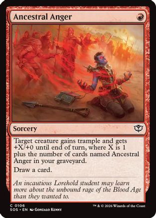 Ancestral Anger  [Secrets of Strixhaven] Foil