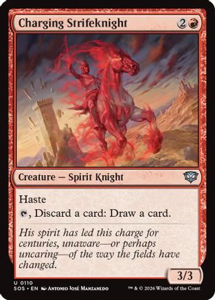 Charging Strikeknight  [Secrets of Strixhaven] Foil