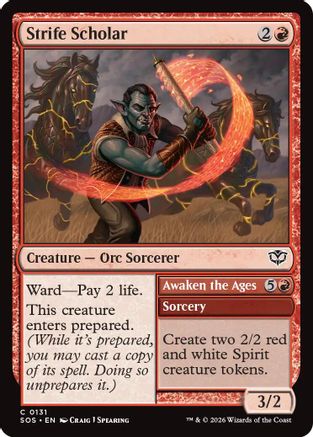 Strife Scholar  [Secrets of Strixhaven] Foil