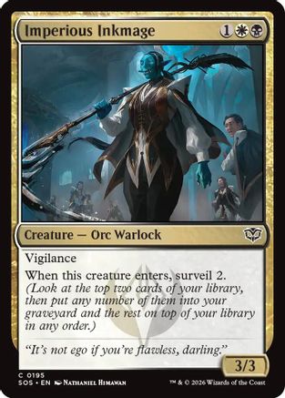 Imperious Inkmage  [Secrets of Strixhaven] Foil