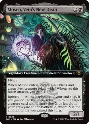 Moseo, Vein's New Dean (Extended Art)  [Secrets of Strixhaven] Foil