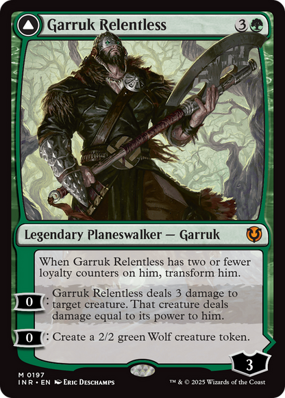 Garruk Relentless // Garruk, the Veil-Cursed [Innistrad Remastered] Foil