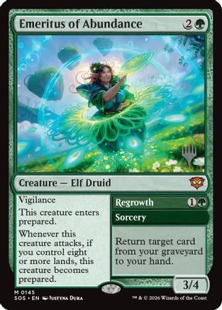 Emeritus of Abundance  [Promo Pack: Secrets of Strixhaven] Foil