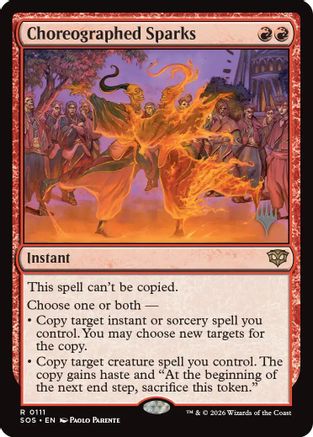 Choreographed Sparks  [Promo Pack: Secrets of Strixhaven] Foil