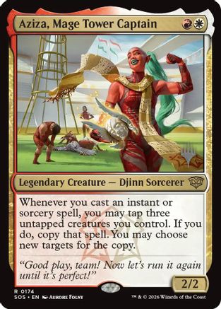 Aziza, Mage Tower Captain  [Promo Pack: Secrets of Strixhaven]