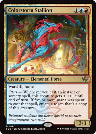 Colorstorm Stallion  [Promo Pack: Secrets of Strixhaven] Foil