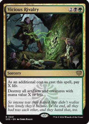 Vicious Rivalry  [Promo Pack: Secrets of Strixhaven] Foil