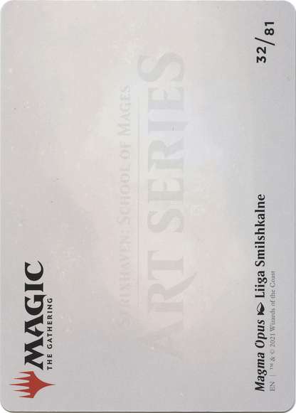 Magma Opus // Magma Opus  [Strixhaven Art Series] (Borderless) Foil