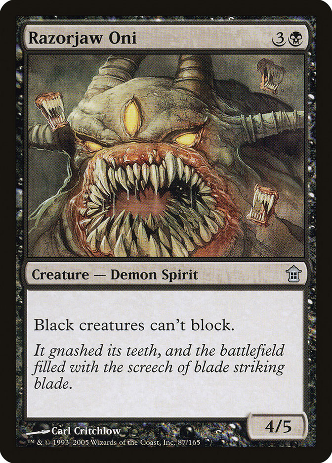 Razorjaw Oni [Saviors of Kamigawa] Foil