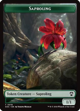 Saproling // Pest (0023) Double-Sided Token  [Commander: Secrets of Strixhaven]