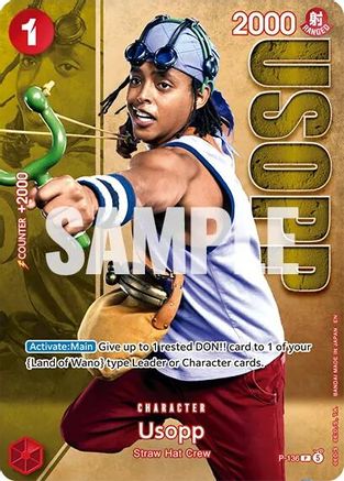 Usopp - P-136 (Premium Card Collection -Live Action Edition Vol.2 Straw Hat Crew-) (P-136) - [One Piece Promotion Cards] Foil