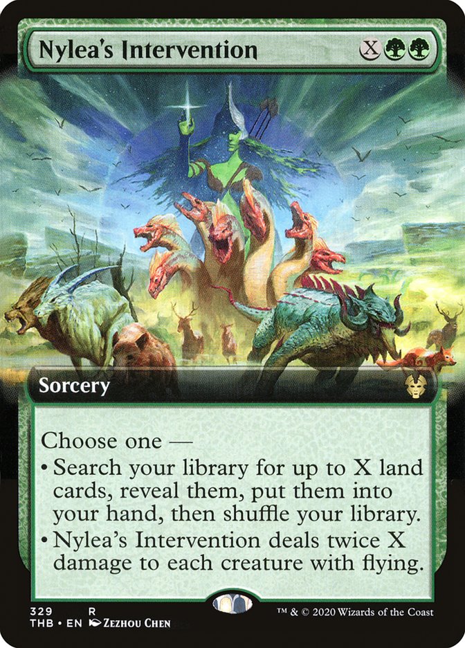Nylea's Intervention (Extended Art) [Theros Beyond Death] Foil