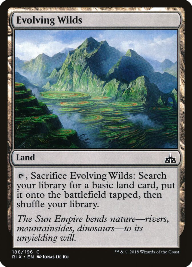 Evolving Wilds [Rivals of Ixalan] Foil