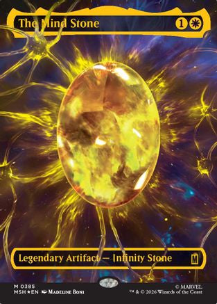 The Mind Stone (Borderless) (Cosmic Foil)  [Marvel Super Heroes] Foil