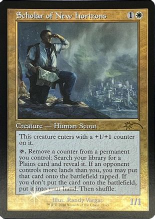 Scholar of New Horizons (Retro Frame)  [Secret Lair Drop Series] Foil