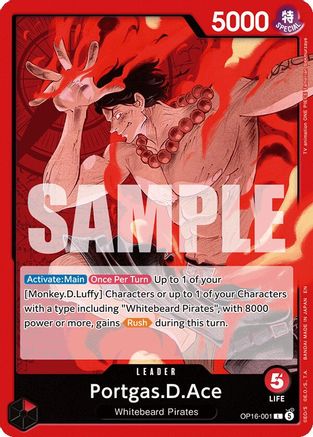 Portgas.D.Ace (OP16-001) - [The Time of Battle]