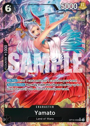 Yamato (098) (Alternate Art) (OP16-098) - [The Time of Battle] Foil