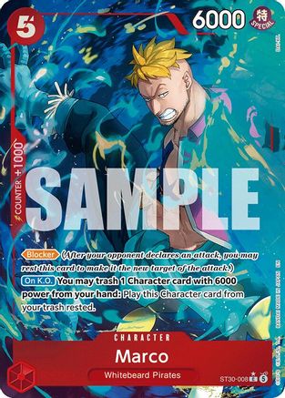 Marco (Full Art) (ST30-008) - [Starter Deck EX: Luffy & Ace] Foil