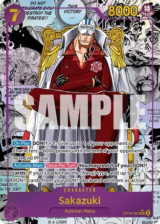 Sakazuki (Manga) (OP16-065) - [The Time of Battle] Foil