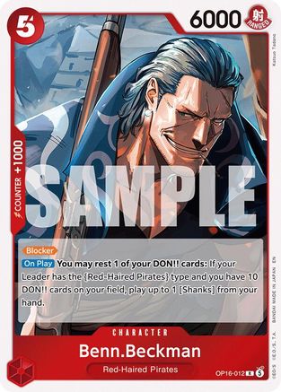 Benn.Beckman (OP16-012) - [The Time of Battle] Foil