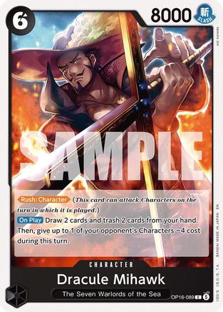 Dracule Mihawk (OP16-089) - [The Time of Battle]