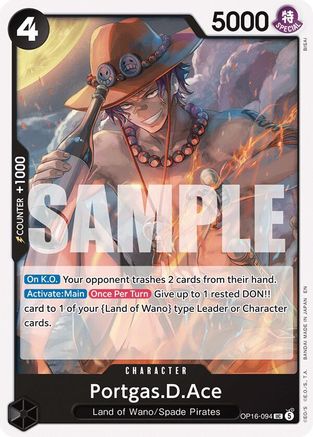 Portgas.D.Ace (094) (OP16-094) - [The Time of Battle]
