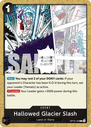 Hallowed Glacier Slash (OP16-100) - [The Time of Battle]