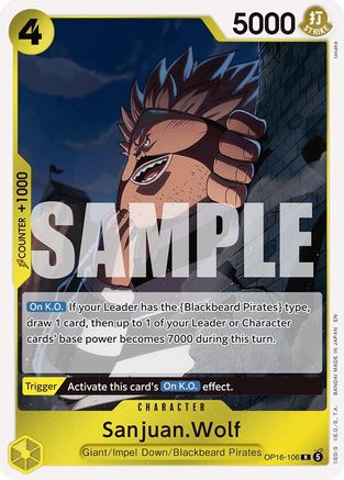 Sanjuan.Wolf (OP16-106) - [The Time of Battle] Foil