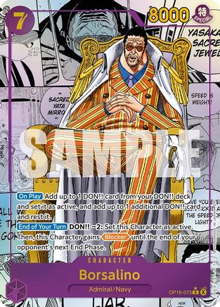 Borsalino (Manga) (OP16-073) - [The Time of Battle] Foil