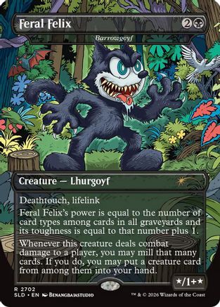 Feral Felix  - Barrowgoyf  [Secret Lair Drop Series]