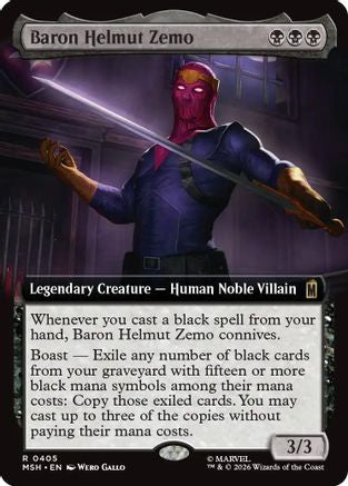 Baron Helmut Zemo (Extended Art)  [Marvel Super Heroes] Foil