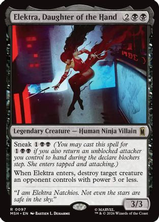 Elektra, Daughter of the Hand  [Marvel Super Heroes] Foil