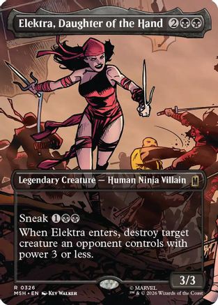 Elektra, Daughter of the Hand (Borderless)  [Marvel Super Heroes]