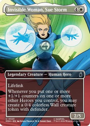 Invisible Woman, Sue Storm (Borderless)  [Marvel Super Heroes] Foil