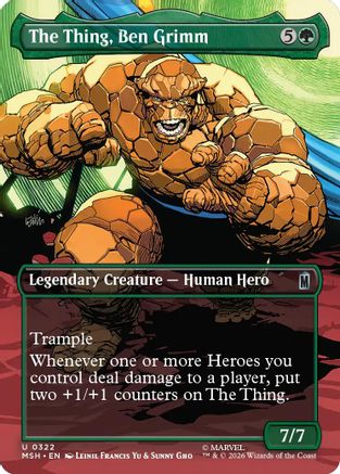 The Thing, Ben Grimm (Borderless)  [Marvel Super Heroes]