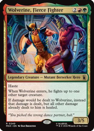 Wolverine, Fierce Fighter  [Marvel Super Heroes] Foil