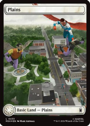Plains (0433) (Surge Foil)  [Marvel Super Heroes] Foil