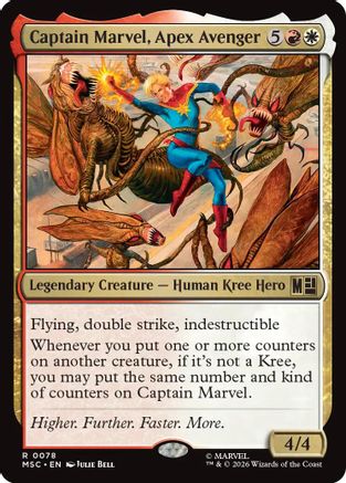 Captain Marvel, Apex Avenger  [Commander: Marvel Super Heroes]