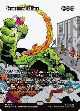 Concerted Effort (Borderless)  [Marvel Universe Eternal-Legal] Foil