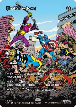 Final Showdown (Borderless)  [Marvel Universe Eternal-Legal] Foil
